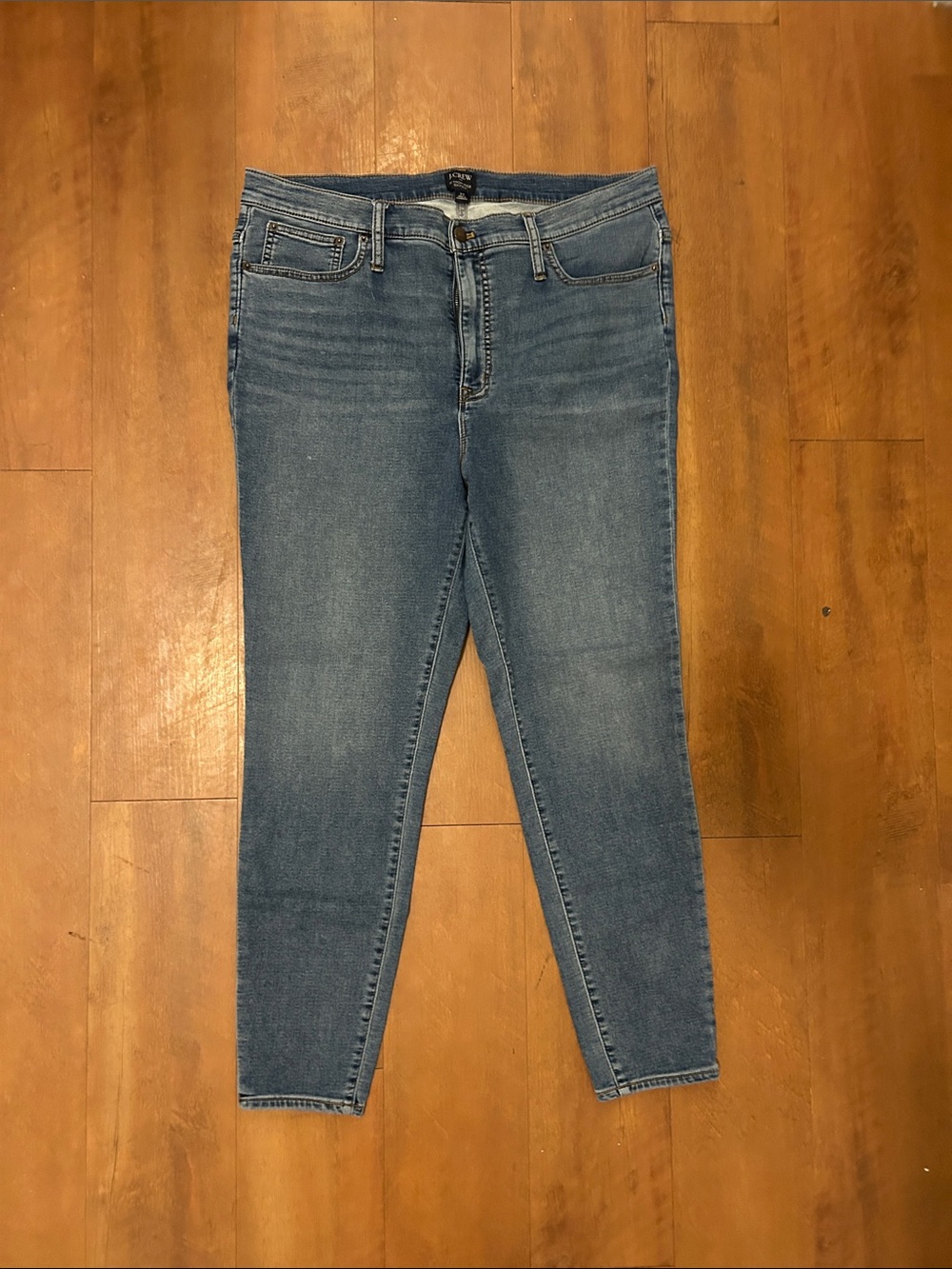 J. Crew Mid-Blue Stretch Skinny Jeggings
